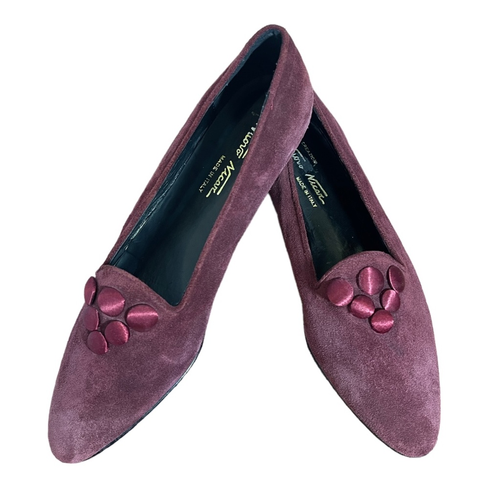 Nuovo Nicar Creazioni Suede Shoes NEW Size 8B flats loafers - Picture 3 of 10